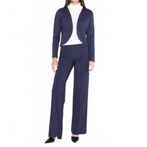 NEW RIPLEY RADER ponte knit wide leg pant in navy